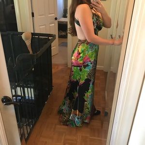 Beautiful long colorful dress